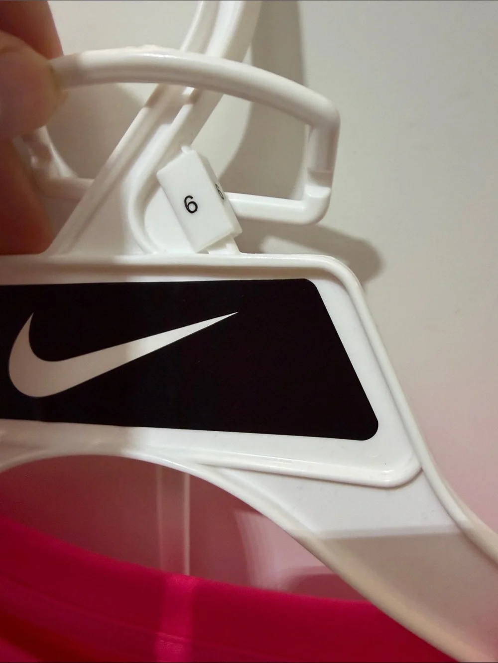 Nike Girls Bright Pink Short Sleeve Tee with Black Logo